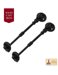 Fecho rústico em duas peças para janelas ou portas...