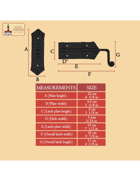 Pestana rústica forjada à mão para...