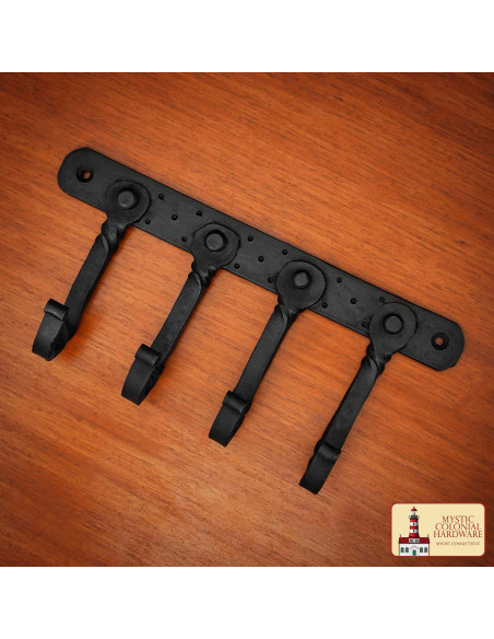 Cabideiro rústico com 4 ganchos...