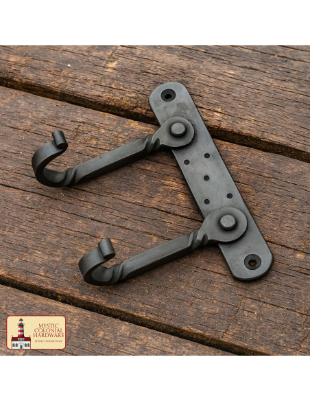 Cabideiro rústico com gancho duplo...