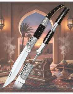 Navaja árabe decorada número três da Albainox, imitação...