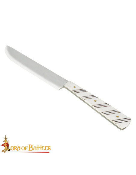 Faca medieval de cozinha com cabo em...