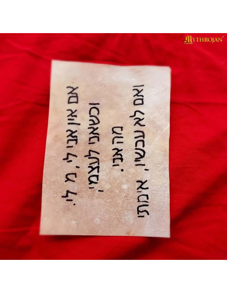 Folha Pergaminho medieval de pele de...