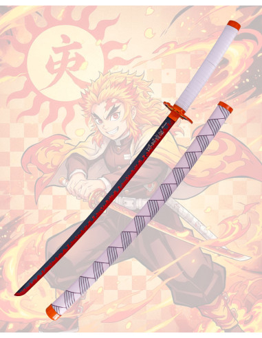 Katana decorativa Rengoku Kyoujurou de Demon Slayer