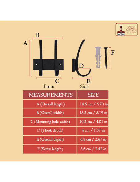 Cabideiro rústico duplo para pendurar...
