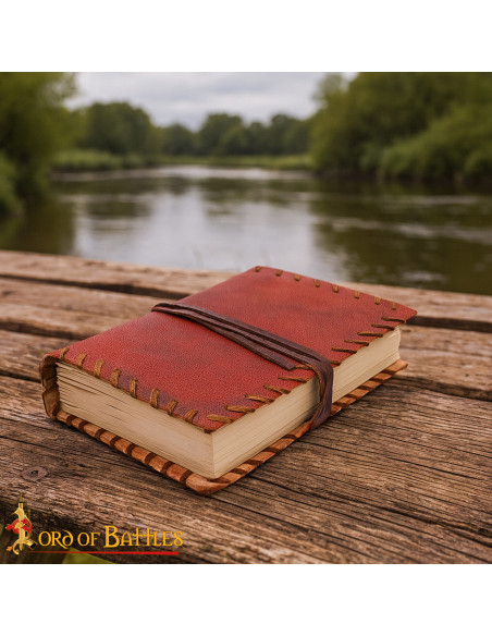 Diário medieval capa de couro...