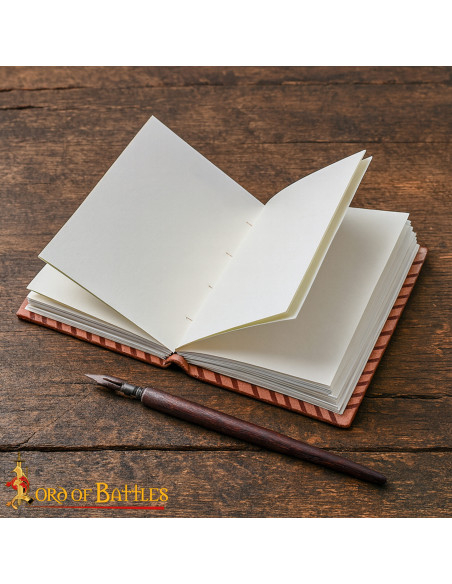 Diário medieval capa de couro...