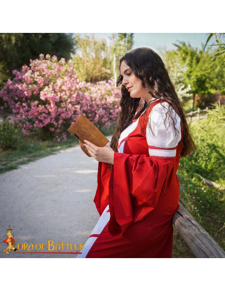 Diário medieval capa de couro design...