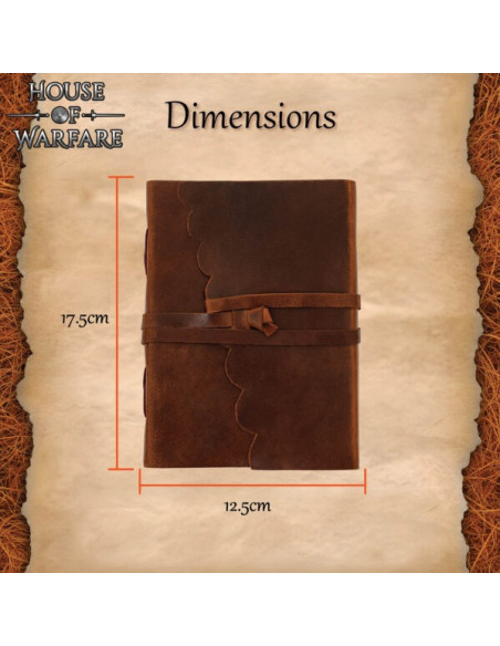 Diário medieval capa e fecho de...