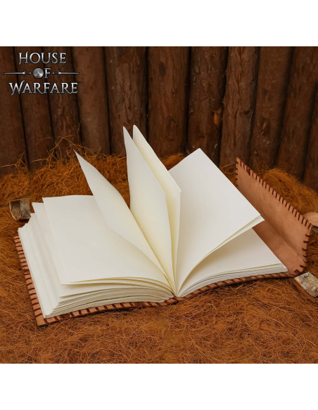 Diário medieval capa de couro design...