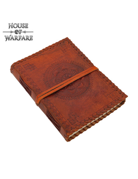 Diário medieval capa de couro design...