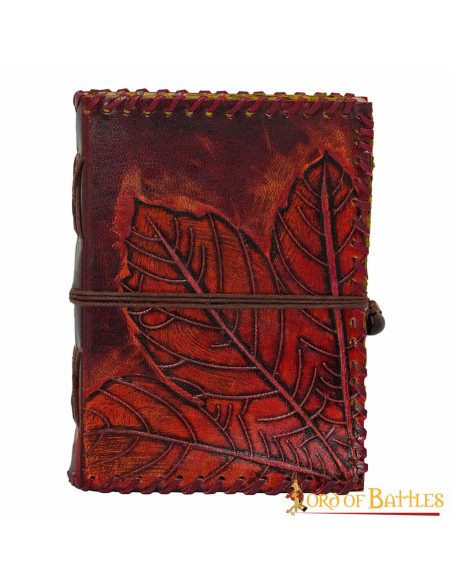 Diário medieval capa de couro design...