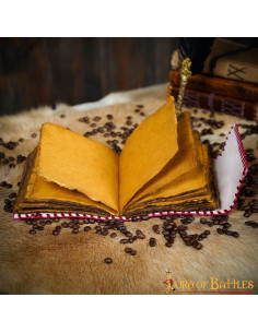 Diário medieval capa de couro modelo magia Celta 2