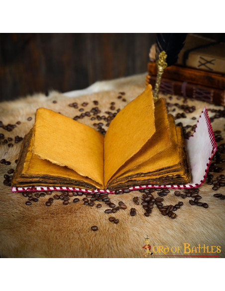 Diário medieval capa de couro modelo...