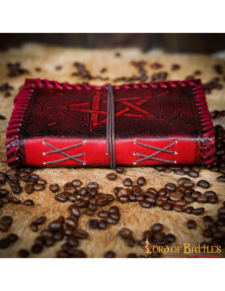 Diário medieval capa de couro modelo...