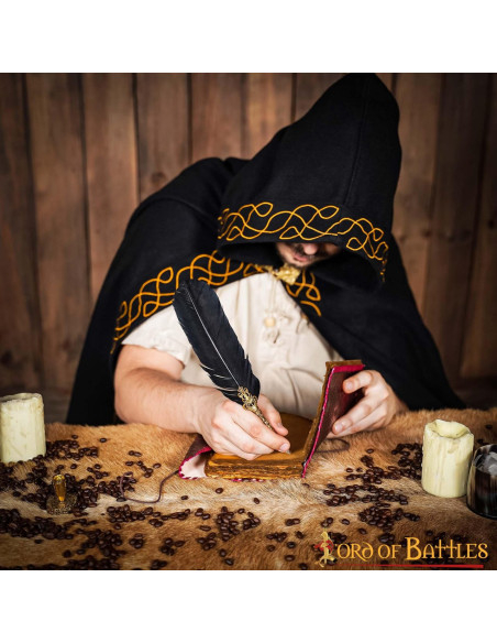 Diário medieval capa de couro modelo...