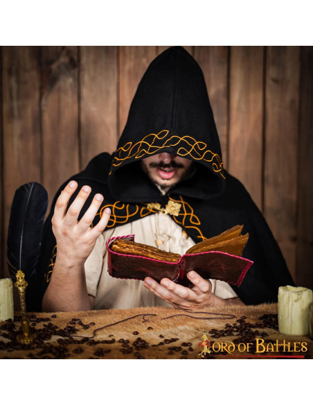 Diário medieval capa de couro modelo...