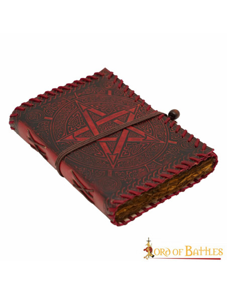 Diário medieval capa de couro modelo...