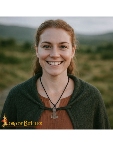 Pingente viking Mjölnir em bronze...