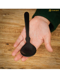 Conjunto de 2 colheres medievais em chifre de boi 2