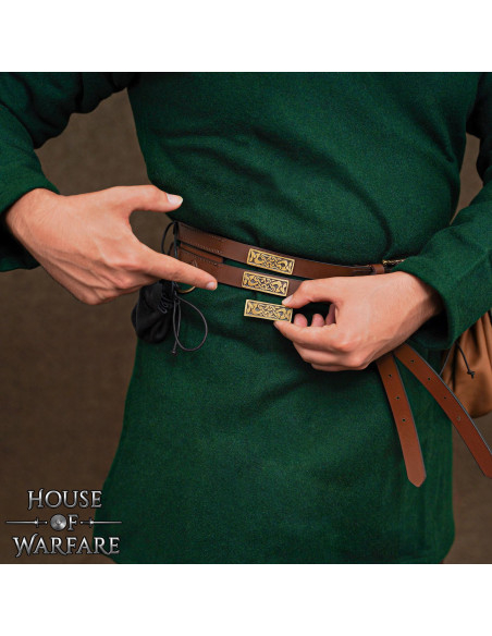 Placa decorativa viking em latão,...