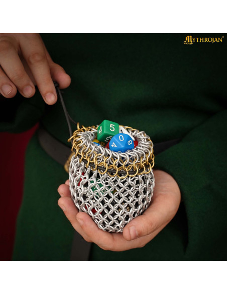 Saco de lona de malha de alumínio com...