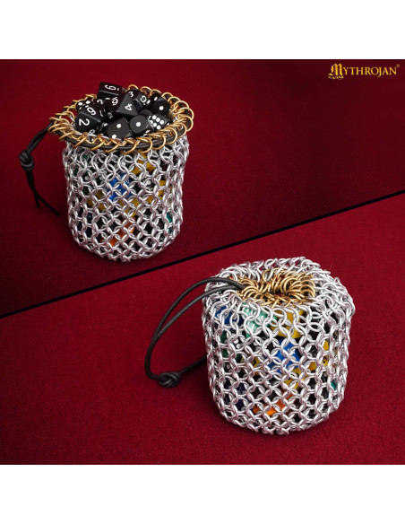 Saco de lona de malha de alumínio com...