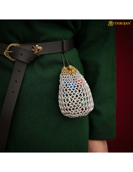 Saco de lona de malha de alumínio com...