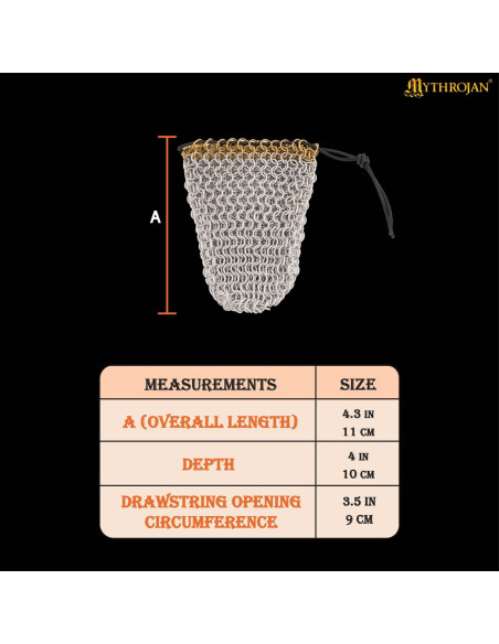 Saco de lona de malha de alumínio com...