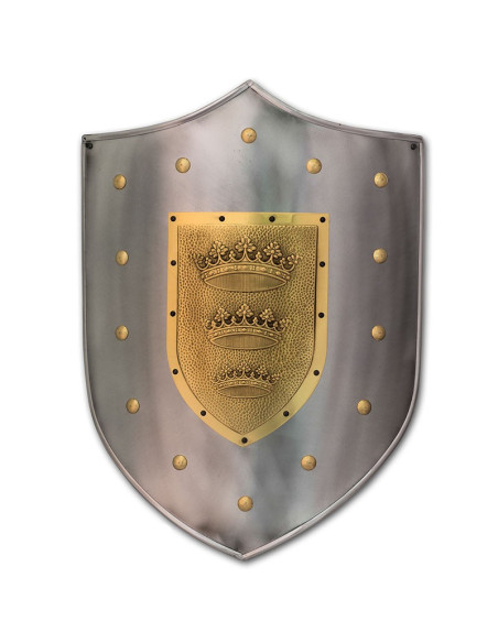 Escudo com gravação de coroa
