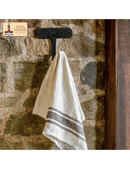 Suporte rústico de parede forjado à...