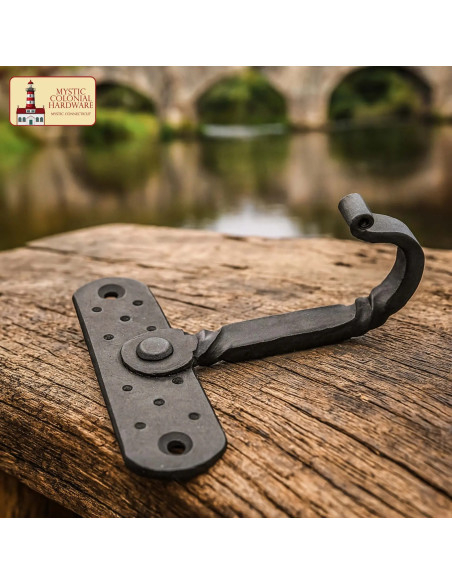 Suporte rústico de parede forjado à...