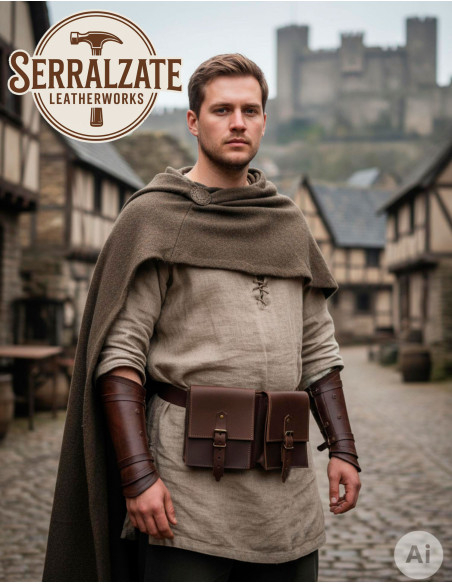 Bolsa de cinto medieval DuoPouch em...