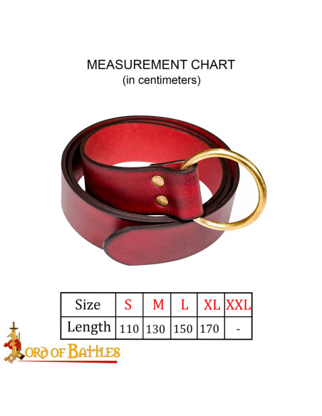 Cinto de couro fantasia feito à mão,...