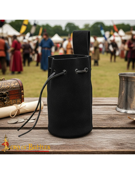 Bolsa limosneira de camurça com...