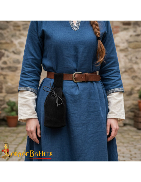 Bolsa limosneira de camurça com...