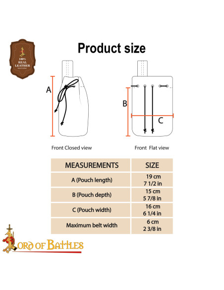 Bolsa de camurça com cordão, cor marrom