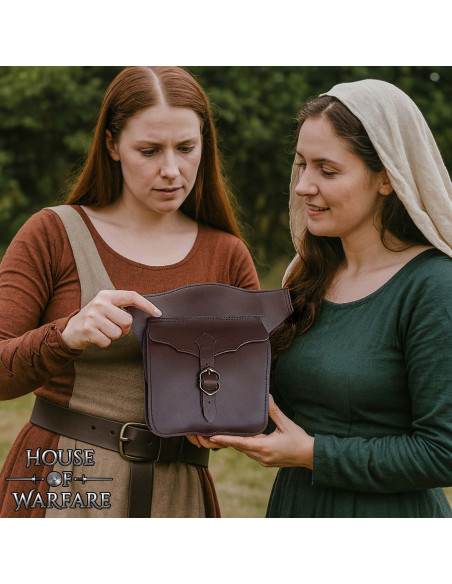 Bolsa tiracolo de couro marrom finais...