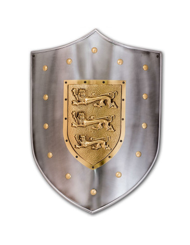 escudo de metal leões