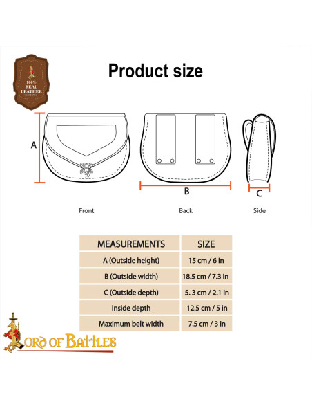 Bolsa medieval para cinto design...