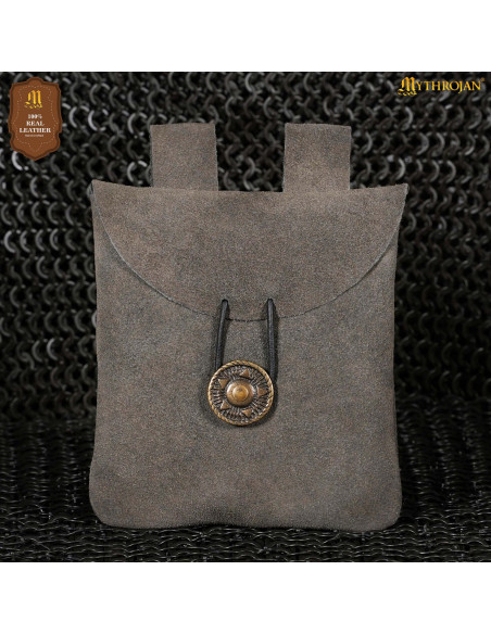 Bolsa pochete medieval de couro de...
