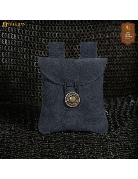 Bolsa pochete medieval de couro de...