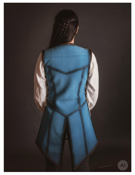 Coura medieval longa para mulher,...