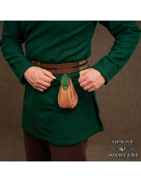 Bolsa de cinto de couro marrom,...