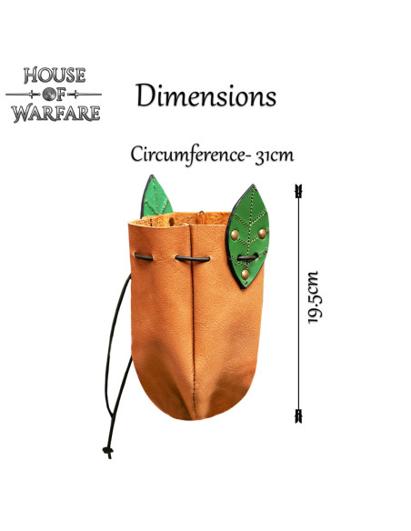 Bolsa de cinto de couro marrom,...