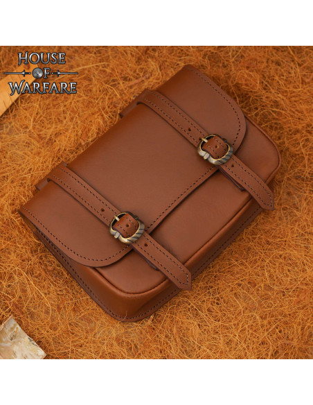 Bolsa medieval grande de dupla fivela...