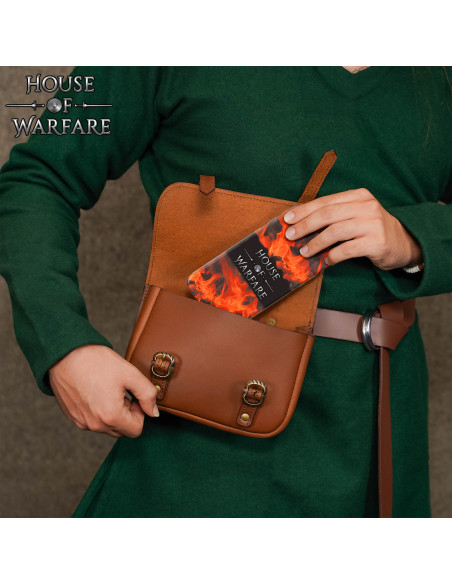 Bolsa medieval grande de dupla fivela...