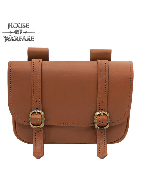 Bolsa medieval grande de dupla fivela...