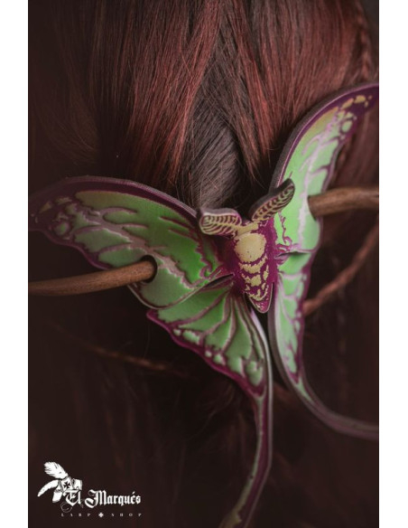 Presilha de cabelo de mariposa...