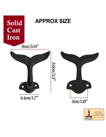 Cabide com gancho cauda de peixe (8,6...